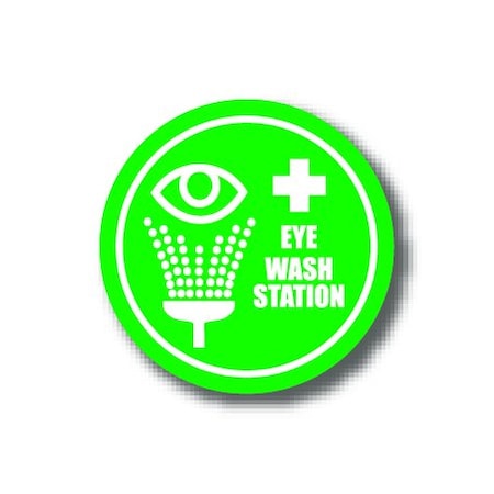 Ergomat 16in CIRCLE SIGNS - Eye Wash Station DSV-SIGN 256 #0248 -UEN